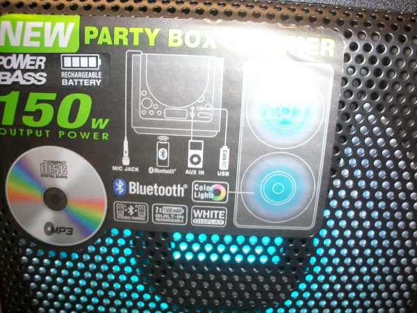 Partybox-Bluetooth mit CD und Akku